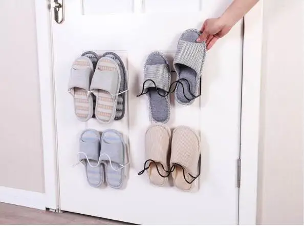 1 шт. домашняя настенная стойка для хранения липких дверей подвесная обуви
