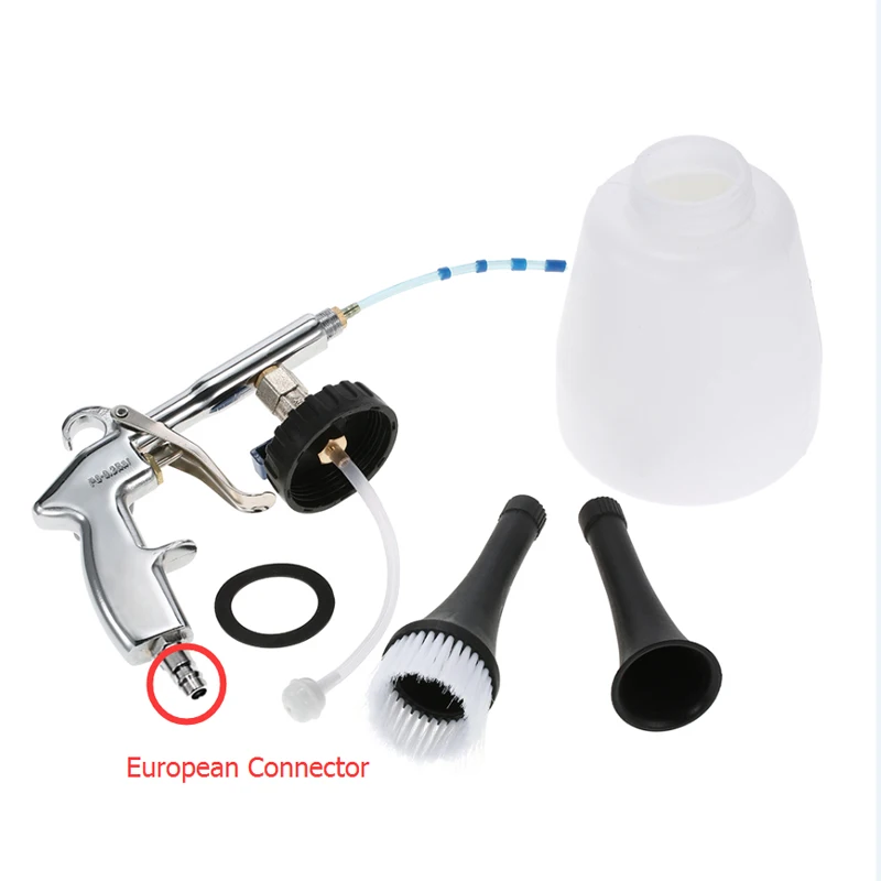 European Connector Автомобильная машина для чистки салона Tornador пистолет для чистки пены с щеткой высокого давления автомобильная мойка пены пистолет Американский разъем - Цвет: European Connector