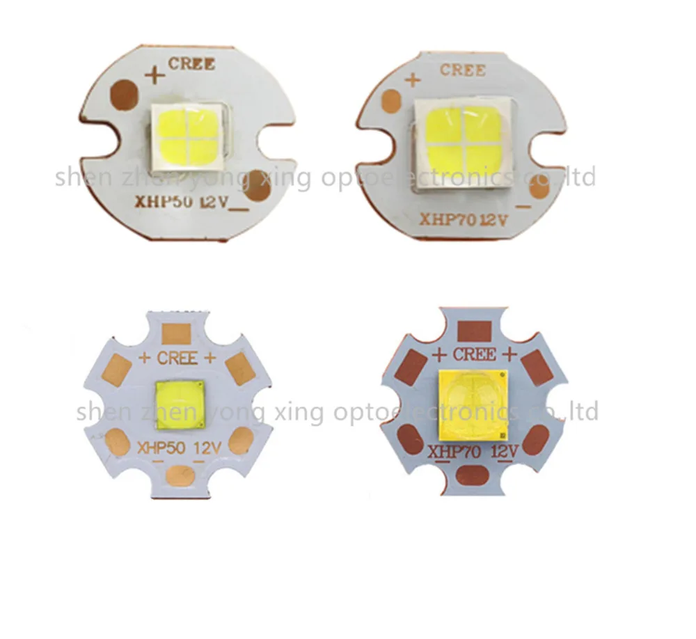 CREE XHP50 XHP70 XHP50.2 XHP70.2 холодный белый нейтральный белый теплый белый светодиодный излучатель 6 в 12 В с 16 мм 20 мм медной печатной платой