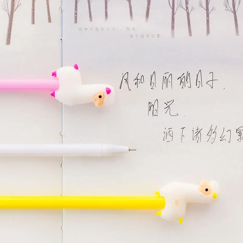 36 шт./лот гелевая ручка с милыми мультяшными животными из альпаки/креативная