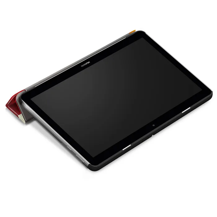 Чехол-подставка из искусственной кожи для huawei Mediapad T3 10 10,0 AGS-L09 AGS-L03 9,6 дюймов планшет+ 2 шт защита экрана
