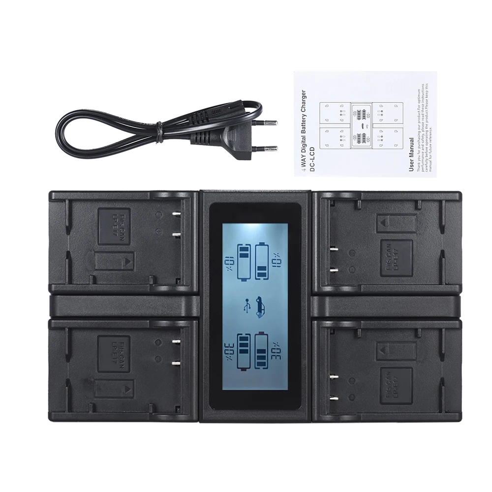 Зарядное устройство Andoer для цифровой камеры Canon 6D 7DII 80D 70D 5D Series|battery charger|charger forcamera
