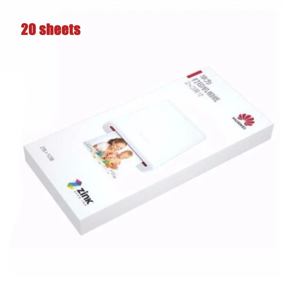 photo printing paper Zink AR фотопринтер 300 точек/дюйм huawei сублимационные портативные телефонные принтеры 500mA - color: photo printing paper