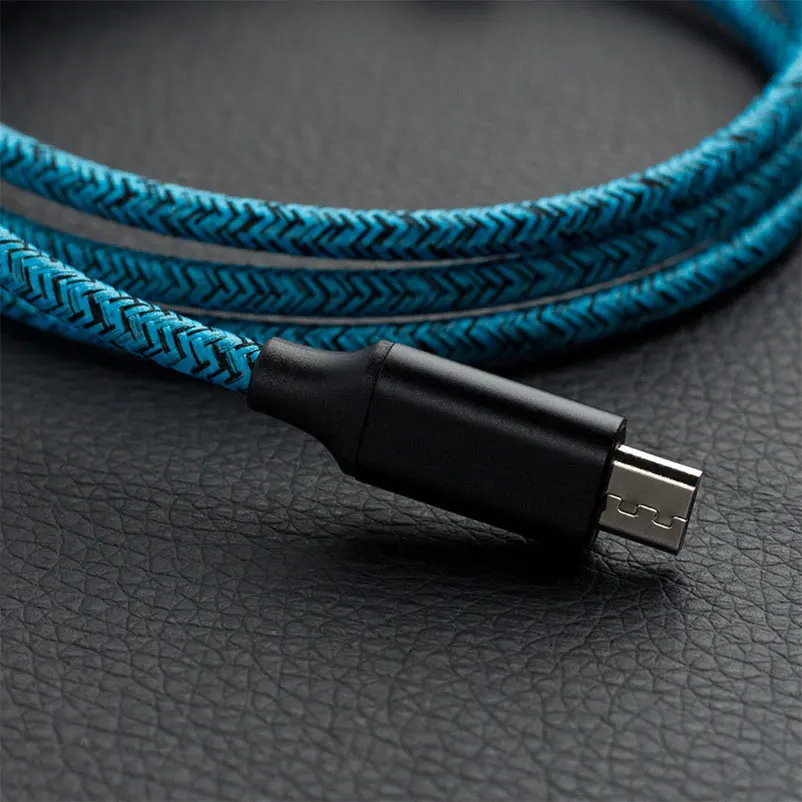 Нейлоновый кабель Micro USB Type C для быстрой зарядки зарядный Samsung Huawei Android телефонный