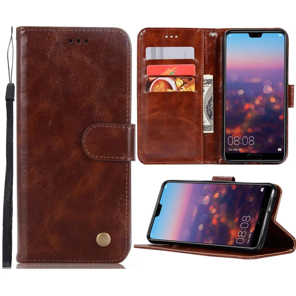 Ретро Подлинная кошелек кожаный чехол для huawei Nova 2 3e P8 P9 P10 P20 Lite Мини плюс Y3 II Y5