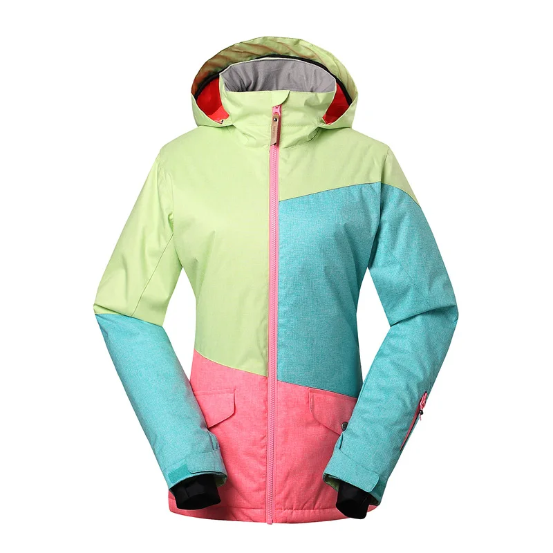 

GSOU SNOW Women's Ski Suit Single Double Board Skiing Jacket Outdoor Winter Windproof Warm Waterproof Ski Coat For Women