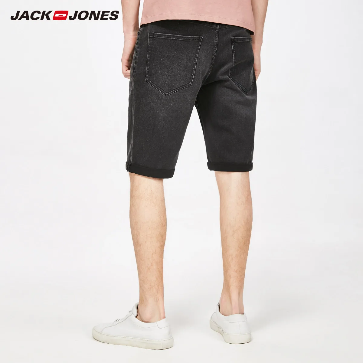 JackJones сезон: весна–лето Для Мужчин Обычная Сапоги выше колена растягивающиеся сапоги до колена длина Джинсовые Шорты | 2181S3507