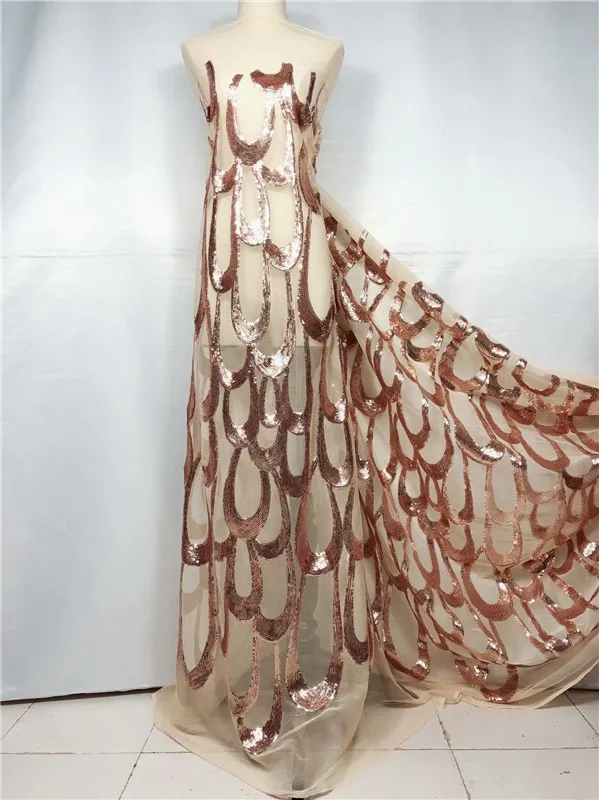 

Nigerian Seuqins Mesh Lace Fabric green Sequined Embroidered Lace Guipure African Swiss Voile Net Lace Indian Style Wedding Lace