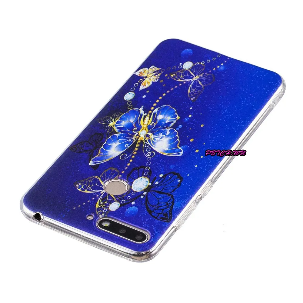 Прозрачный TPU чехол для Huawei Honor 7 про AUM-L29 Honor7A Pro в виде ракушки АУМ L29 мягкий