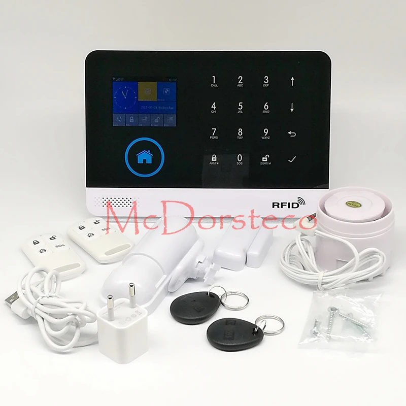 Android ISO приложение Беспроводная GSM домашняя сигнализация Система SIM умный дом