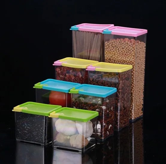 1 шт кухонная половина флип Еда Коробка для хранения бак Герметичные Контейнеры