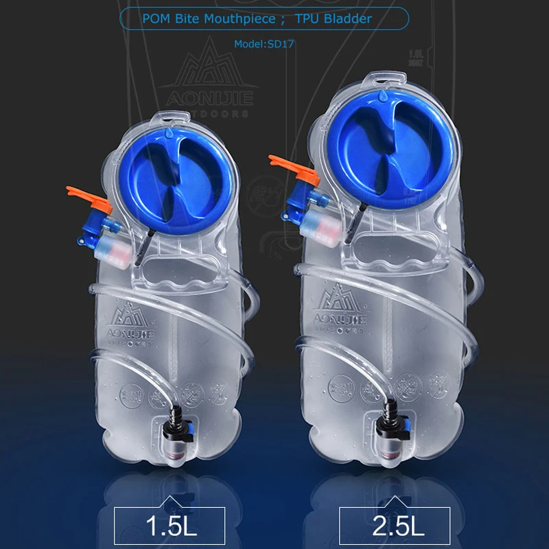 AONIJIE SD17 1.5L 2.5L мягкий резервуар воды мочевого пузыря гидратации пакет хранения воды мешок BPA бесплатно бег гидратации жилет рюкзак