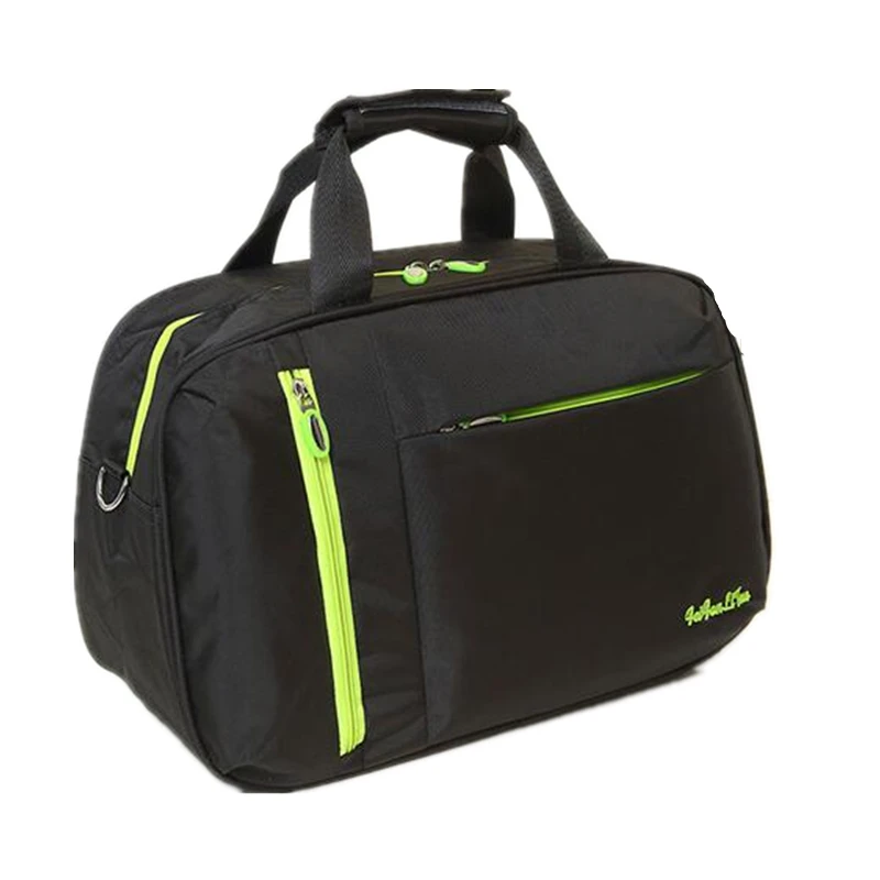 New Nylon Women Gym Fitness Sports Bag Shoulder Crossbody Bag Multi-use Traveling Storage Handbag For Men Fitness Sports Bag - Цвет: Blac Small