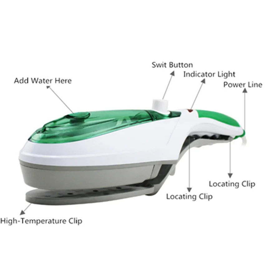 Портативный отпариватель одежды 1000 Вт, ручная машина для паровой глажки белья, паровая мини-щетка для глажки тканевой одежды дома