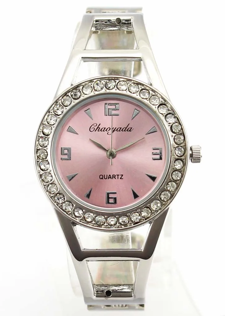 Роскошные женские Хрустальная запонка дамские часы трендовый браслет из