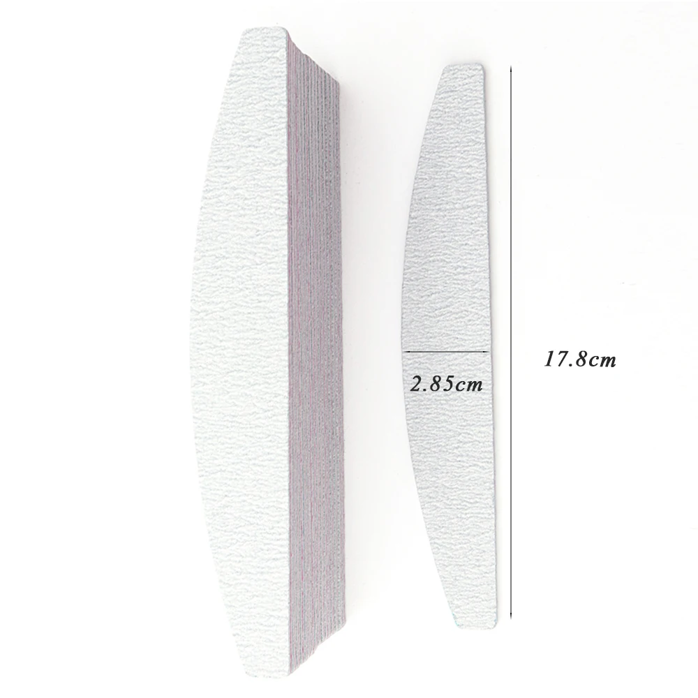 5pcs Sanding Buffer Block Nail File Crescent Moon Washable Dual-ended Manicure Pedicure Professional Polisher Tools JI831 | Красота и
