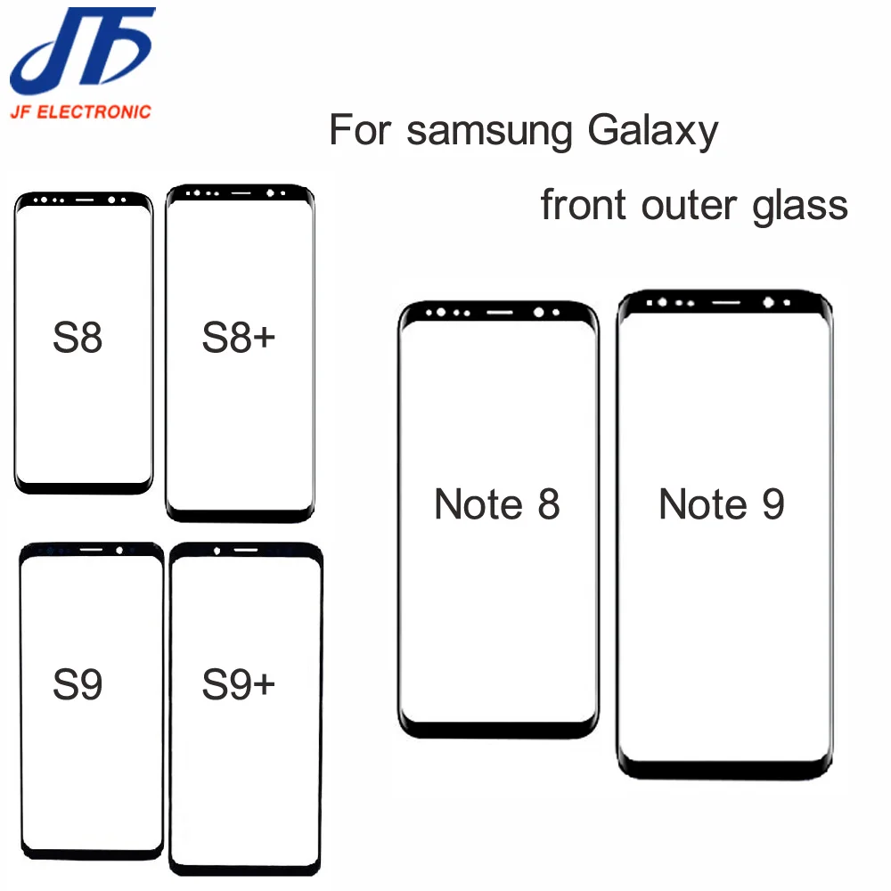 10 шт. сменные передние стеклянные линзы для Samsung Galaxy S9 S8 S10 Plus S10E|Сенсорные панели