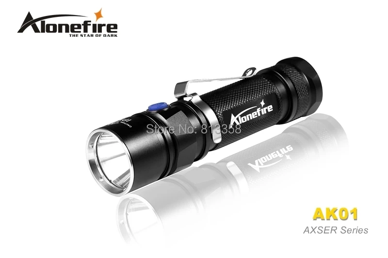 AloneFire классический AK01 AXSER серии CREE XM-L2 светодиодный 3 режима Легкий Мини светодиодный фонарик факел