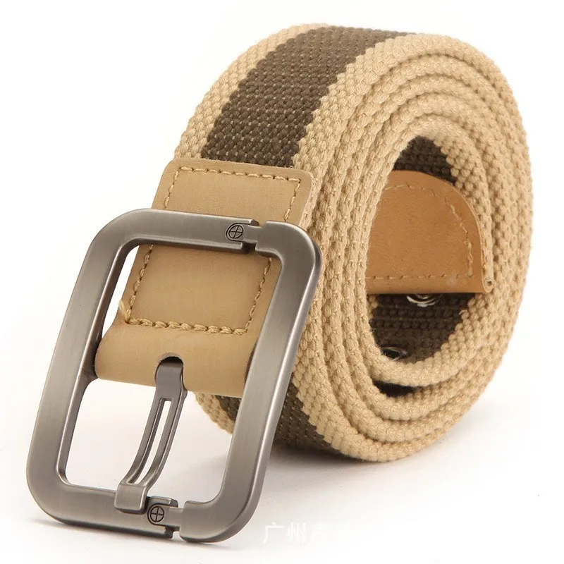 TESHI PATEHot new leisure wild male pin buckle belt canvas men Jeans with the trend of personality Designer thick durable design |