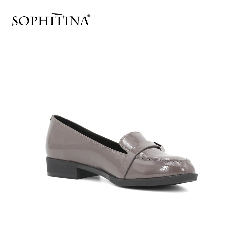 SOPHITINA/Брендовые повседневные туфли-лодочки однотонные женские туфли на низком