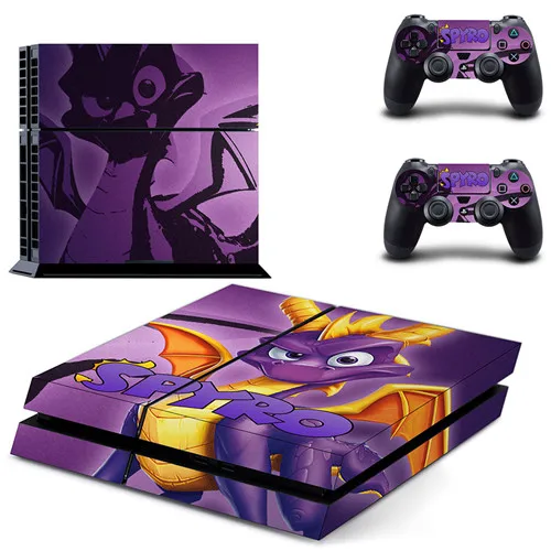 GYTM2245 Игра Spyro Дракон PS4 Кожа Наклейка виниловая для sony Playstation 4 консоль и 2 контроллера PS4 Кожа Наклейка - Цвет: GYTM2245