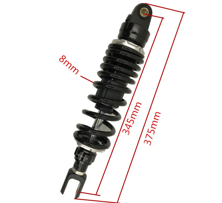 Амортизатор для мотоцикла honda YAMAHA SUSZKUI KAWASAKI 320 мм 330 340 350 360 380 8 мм|Защита от падения|
