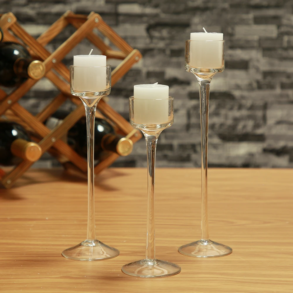 Хрустальный подсвечник стеклянные декоративные свадебные свечи украшения для