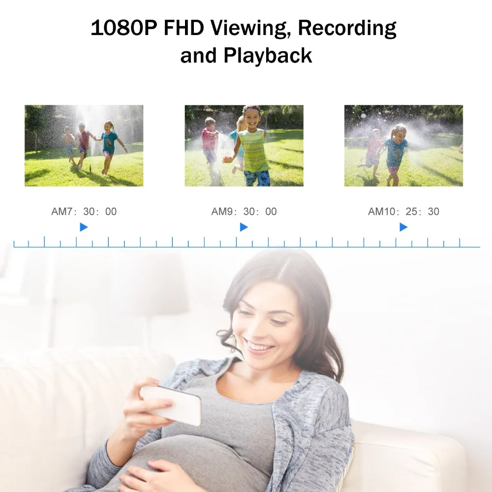 Система видеонаблюдения ANNKE 8 каналов 1080P FHD Wi Fi IP камер|Система наблюдения| |