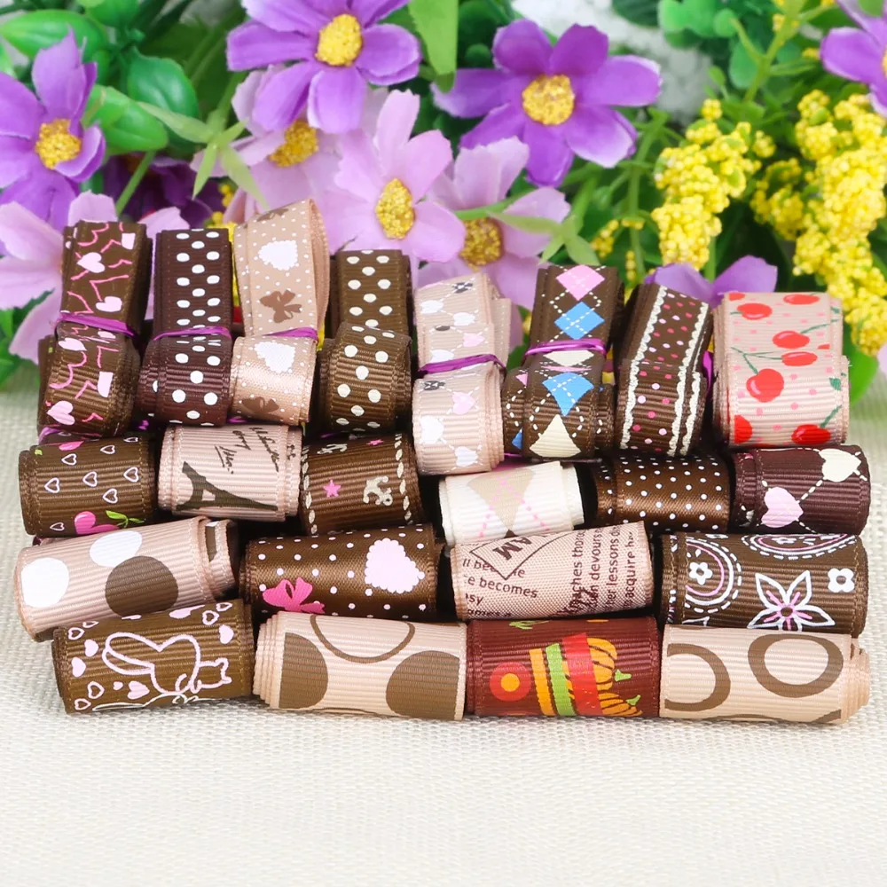 10 25 мм корсажная атласная лента для волос бант смешанный размер/стиль свадебной