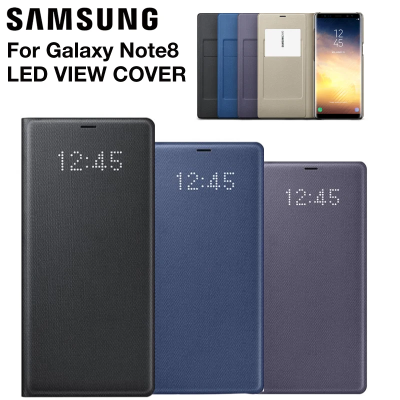 Samsung светодиодный смарт-чехол для телефона, чехол для samsung Galaxy Note 8 N9500 Note8 N950F, тонкий флип-чехол