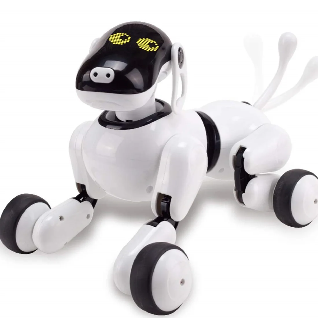 Новые Дети Pet Робот собака игрушка с интервацией/танцы/пение/Управление распознаванием речи/сенсорный/действия-белый - Цвет: 2573617