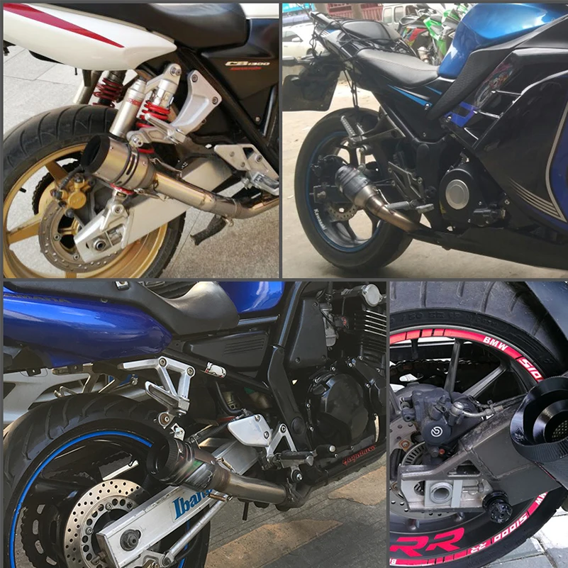 51 мм Диаметр выхлопной трубы мотоцикла Escape для kawasaki ZZR600 Z800 Z1000 Z750 ZX10R Z900 ZX6R Z1000SX Z650