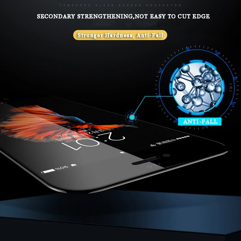 5D холодная резьба полное покрытие закаленное стекло для iPhone 7 8 Plus Новый 3D/4D