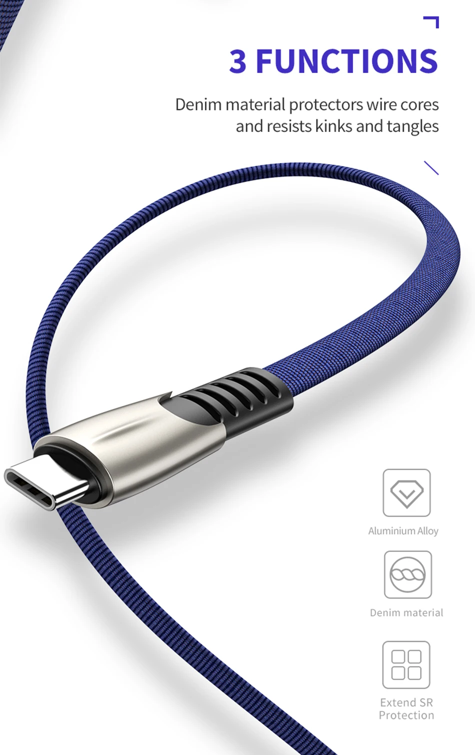 Быстрая зарядка USB C кабель для освещения Xiaomi samsung Быстрый зарядный кабель для huawei Micro type C кабель мобильного телефона кабель для передачи данных