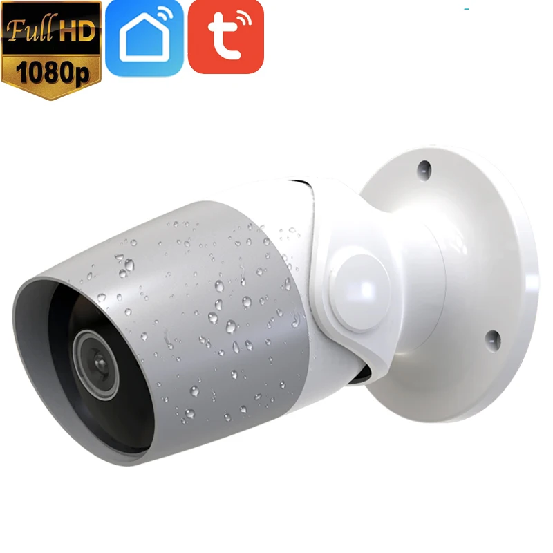 1080P Full HD 2MP открытый 2 Way Аудио Tuya Беспроводной Wi-Fi ip-камера видеонаблюдения с поддержкой Wi Камера Alexa Google Chromecast Поддержка