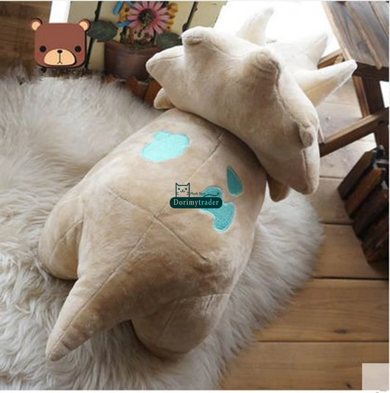 Dorimytrader Pop Triceratops Фаршированная игрушка Big Soft Плюшевые животные Трицератопс