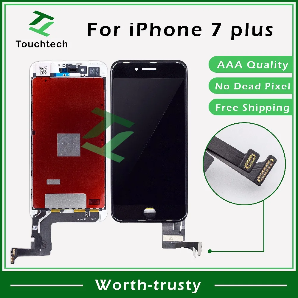 20 шт./лот AAA ++++ 5 дюймов для iPhone 7 Plus ЖК дисплей стеклянная сборка с сенсорным