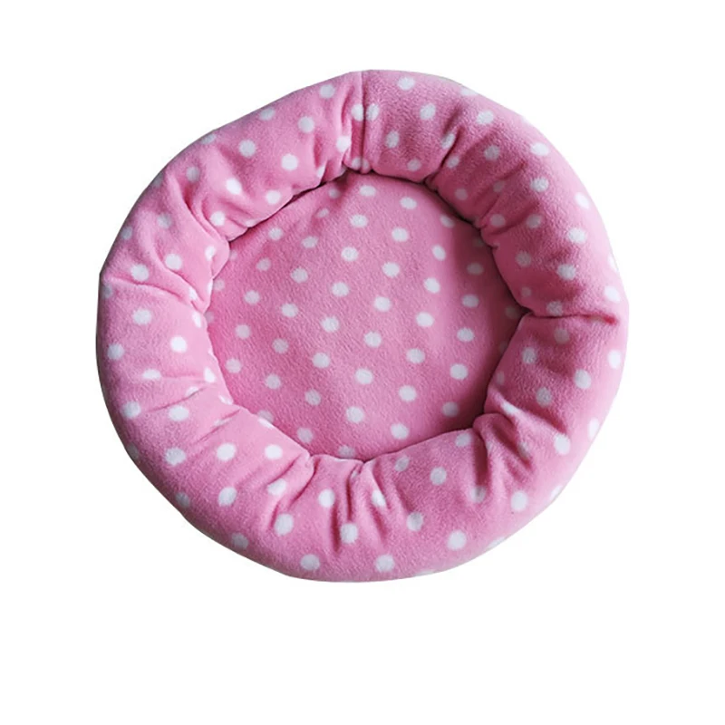 Лидер продаж Прекрасный мягкий теплый кровать собаки в горошек из хлопка кошка