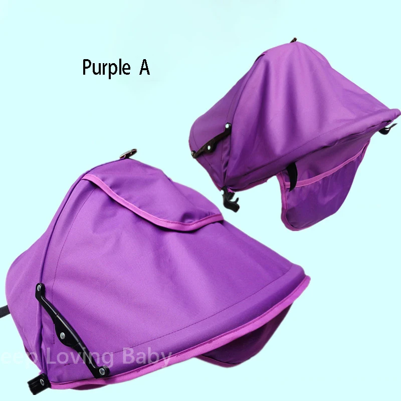 Purple A Детская коляска, солнцезащитный козырек, защитный капюшон, навес, аксессуары для коляски, солнцезащитный козырек для коляски - Цвет: Purple A