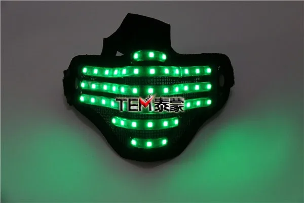 Светодиодный светильник RGB Mutilcolor, маска героя, маска диджея вечерние, Хэллоуин, день рождения, светодиодный, красочные маски для шоу