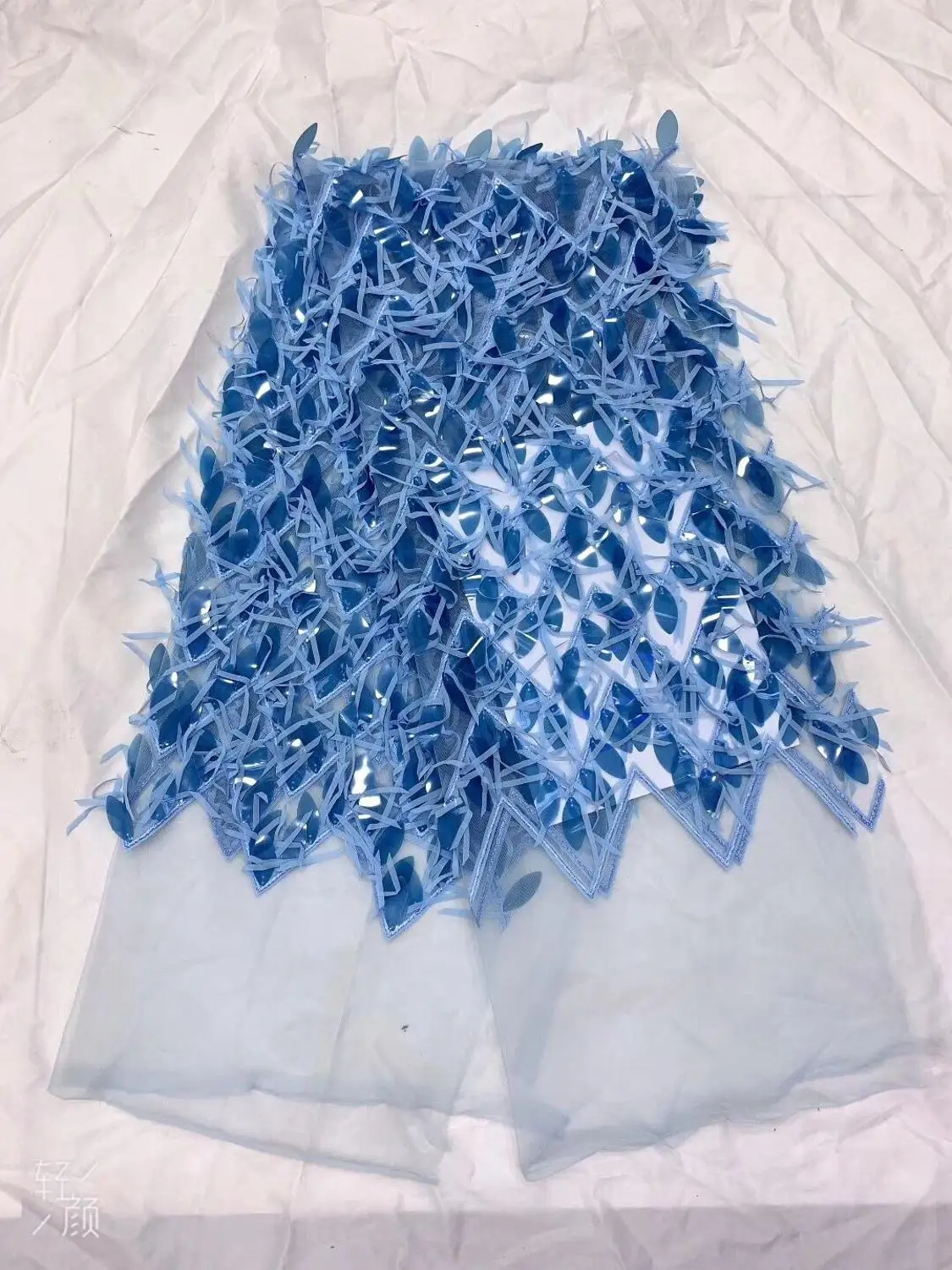 

2019 hot sale of African lace with high-quality 3D sequins, French lace fabric with high-quality wedding dress