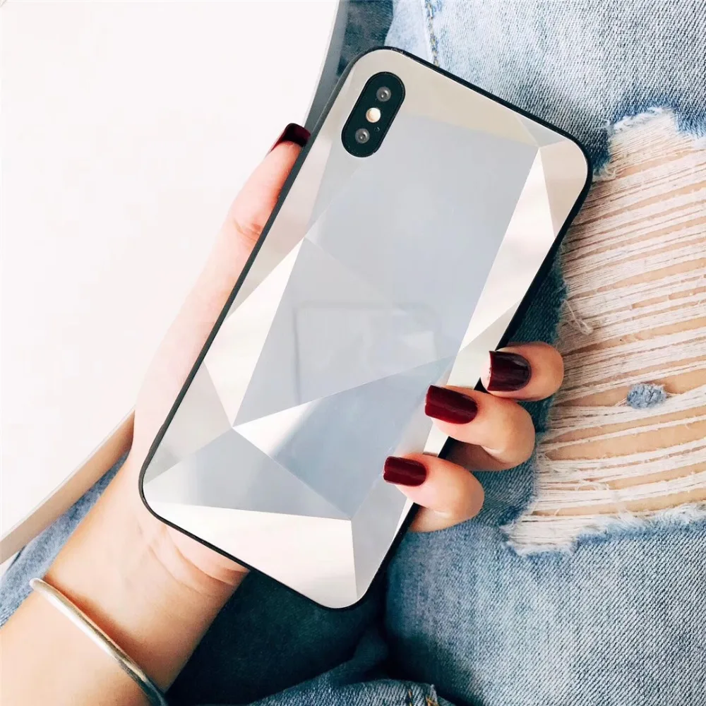 HUANQING роскошный 3D ромбовидный Телефон чехол для iPhone 6 S 8 7 Plus модный простой со