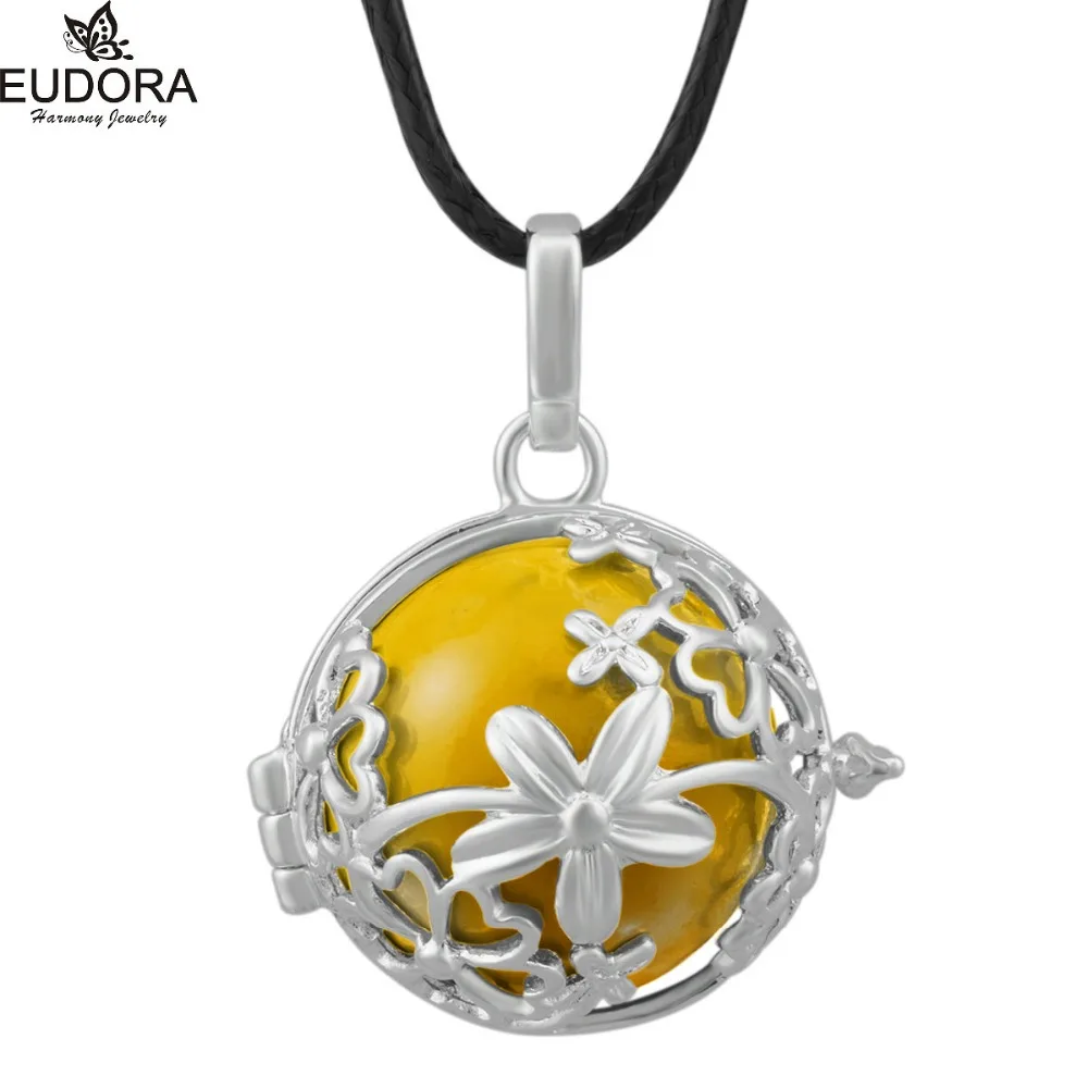 Flower Style Harmony Bola Pendant fit 20mm Eudora Angel Caller Chime Ball Mexican Nekclace Pregnant Women Jewelry | Украшения и