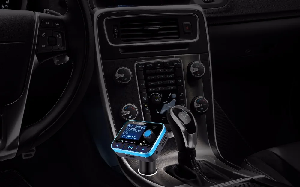 Автомобильный беспроводной FM передатчик с ЖК дисплеем 2017 дюйма|kit hands free|bluetooth car