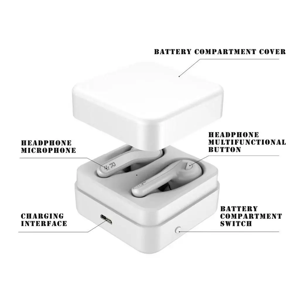 Bluetooth наушники с микрофоном мини сенсорное управление Hifi беспроводная гарнитура