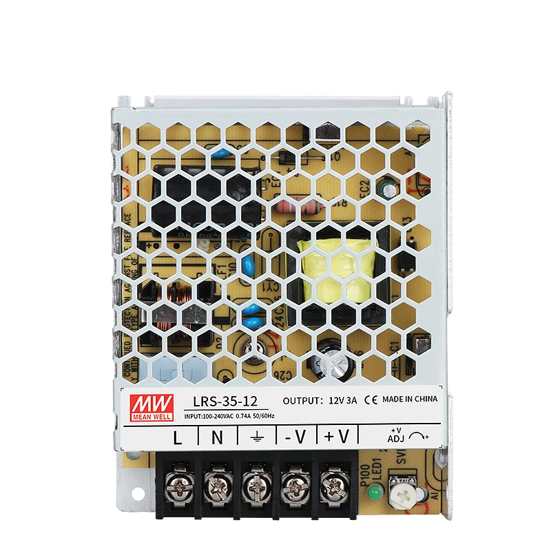 Источник питания MEANWELL LRS 35 5 в 12 В 24 48 meanwell Вт с одним выходом импульсный источник