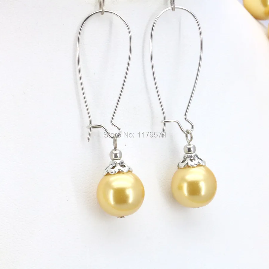 Комплект из колье серёг и браслета 12 мм|set jewelry|necklaces bracelets earringsbracelet earrings |