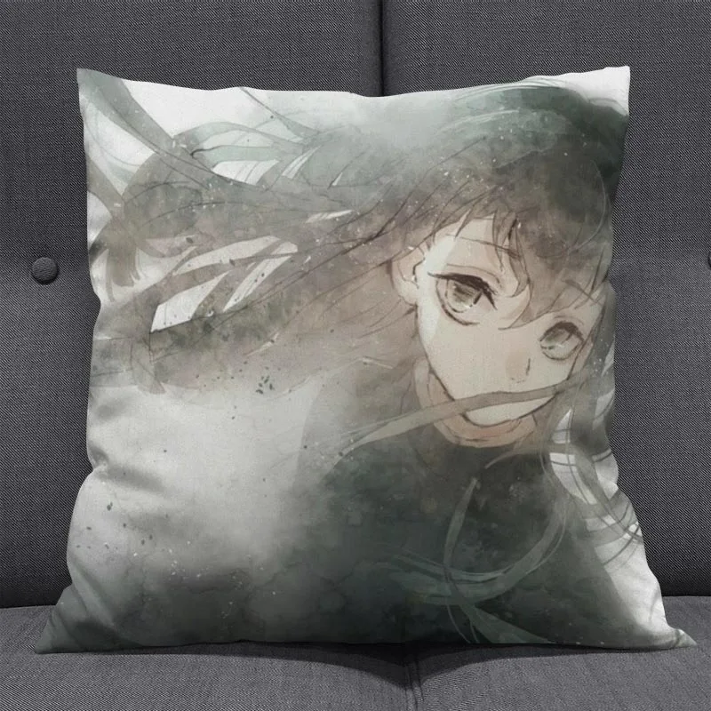 1Pcs Creative Cartoon kimetsu no yaiba Pillow Annie Stuffed Short Plush Office Travel Rest Soft Cushions Home Decor Gift
