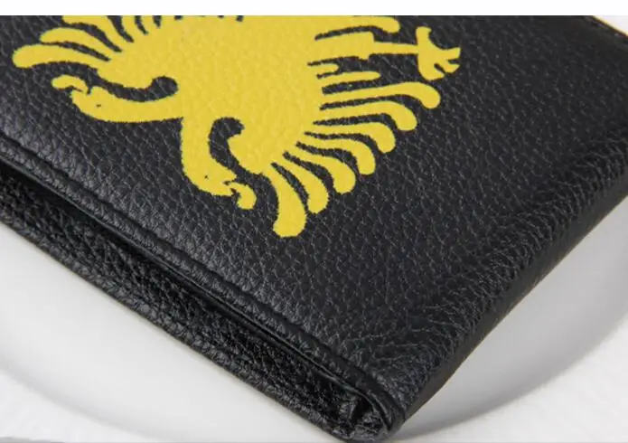 Черные мужские кошельки от известного бренда мини-кошелек кожаный кошелек