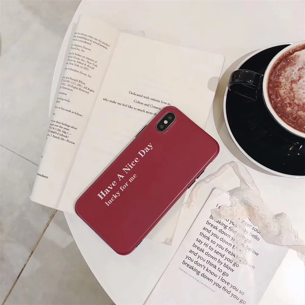 Bepskinlun письма чехол для iPhone X 8 7 6 s плюс краткое цитаты матовый Мягкий ТПУ защитный
